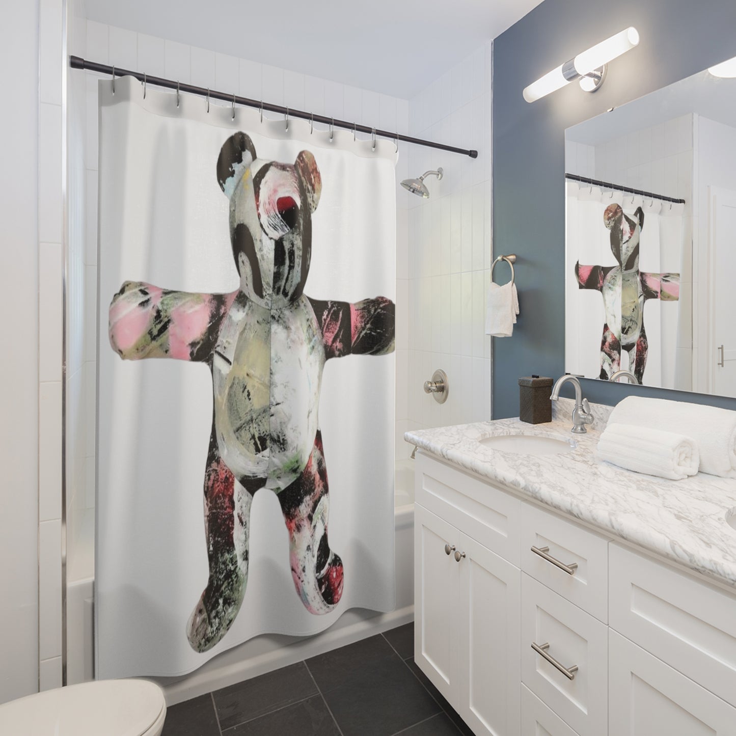 Shower Curtain - Graffiti Bear #1