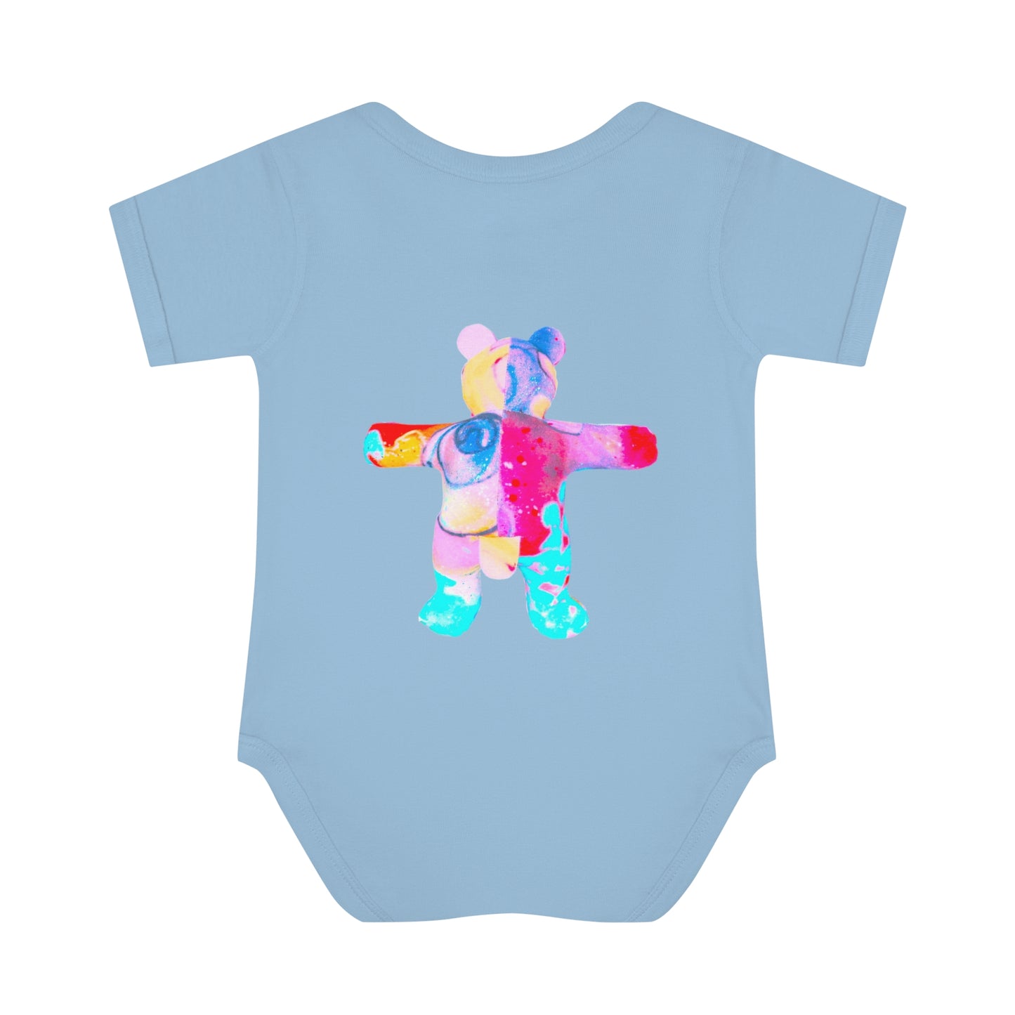 Baby Bodysuit - Bold Graffiti Teddy Bear