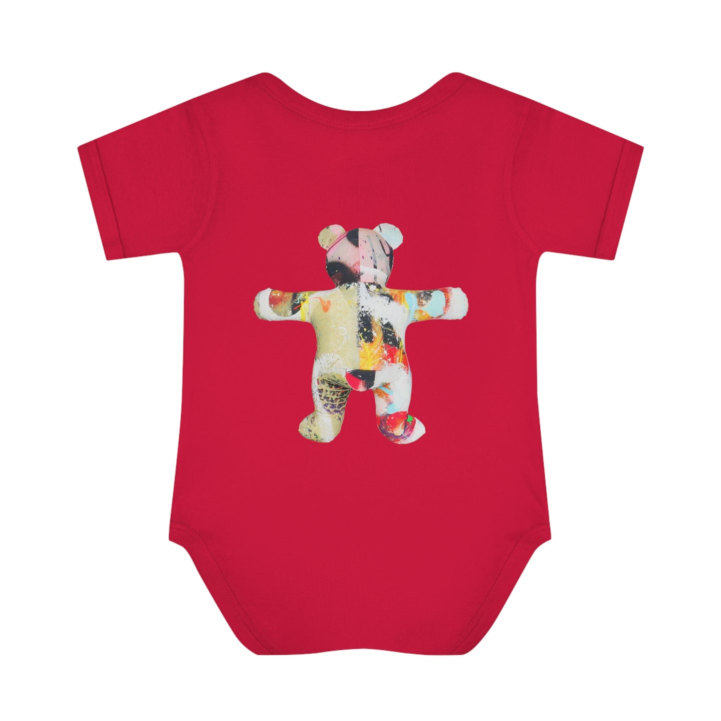 graffiti teddy bear #1 infant Baby Rib Bodysuit