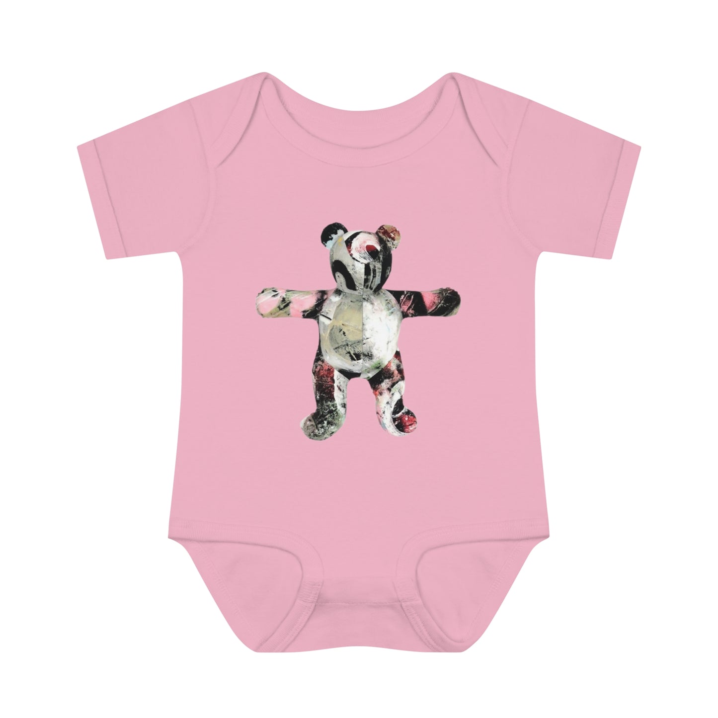 graffiti teddy bear #1 infant Baby Rib Bodysuit