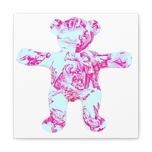 hot pink boy and dog Canvas Gallery Wraps