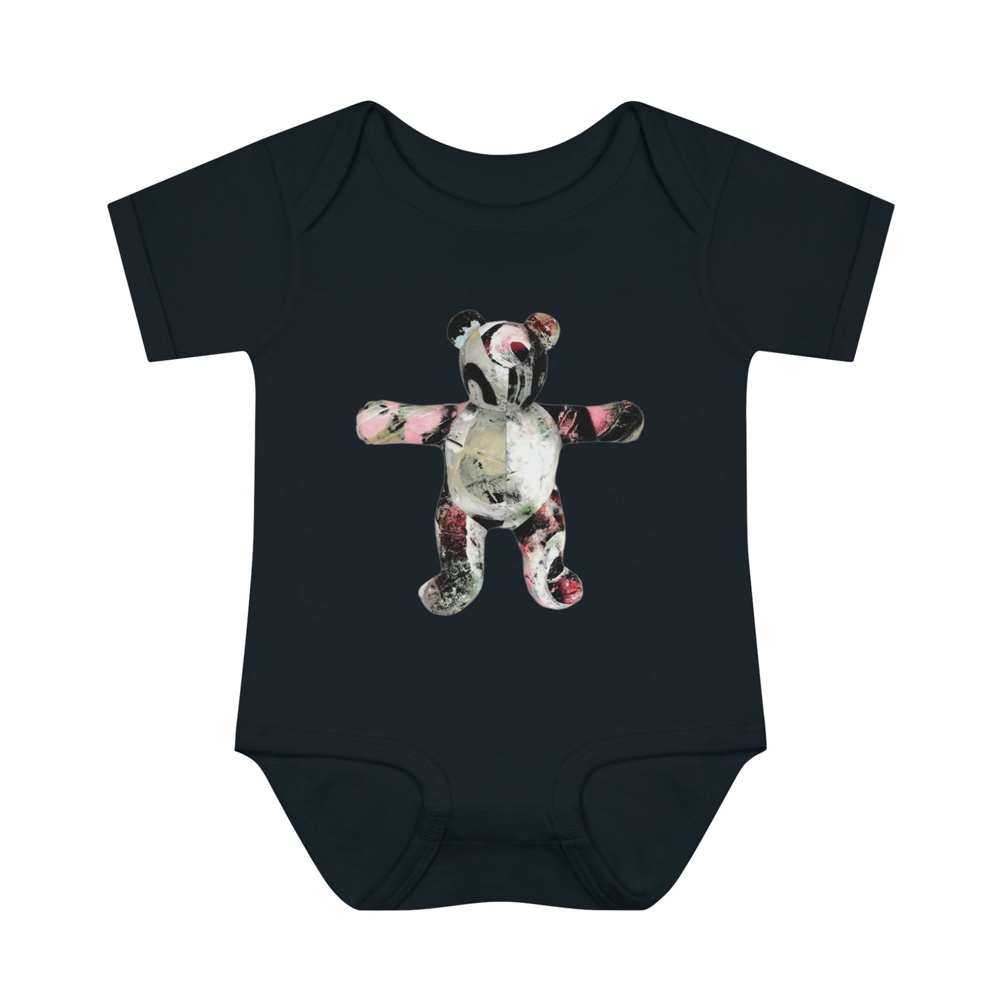 graffiti teddy bear #1 infant Baby Rib Bodysuit