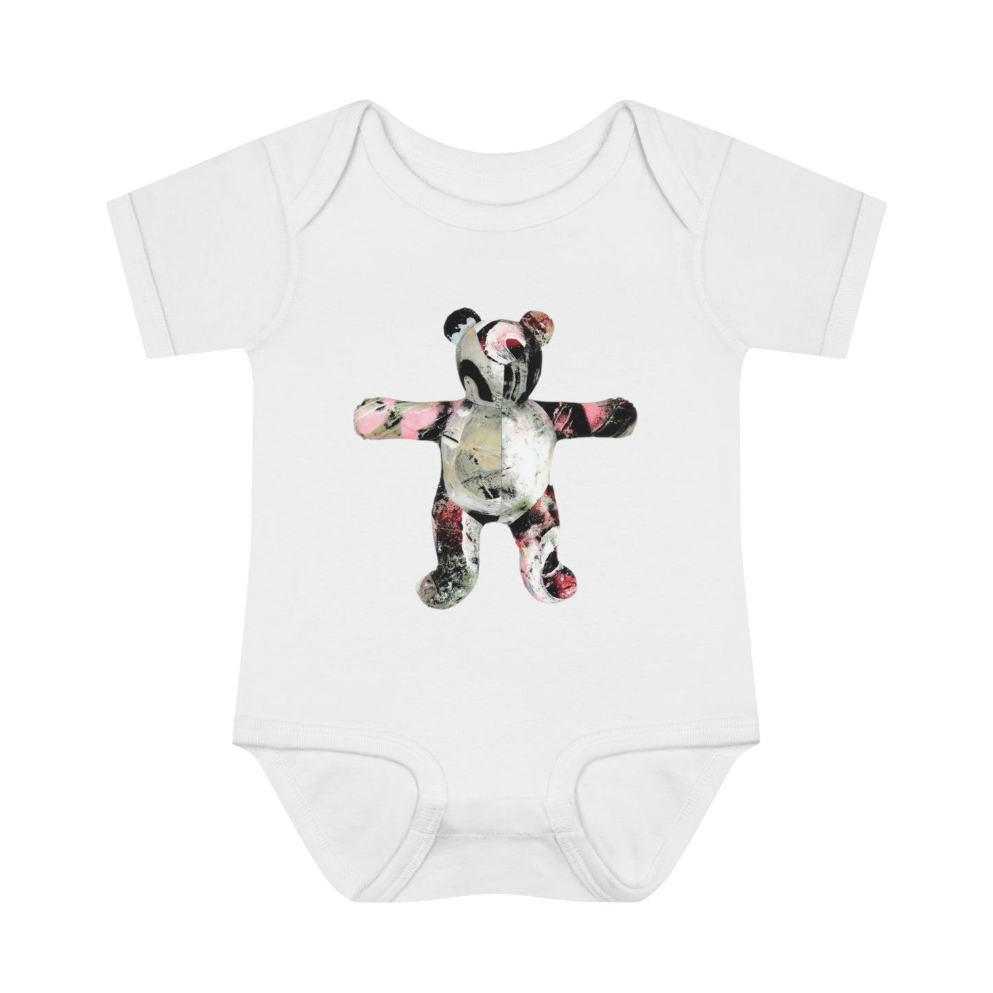 graffiti teddy bear #1 infant Baby Rib Bodysuit